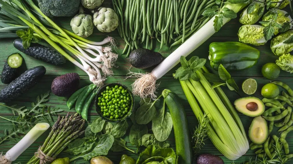 Variety of Green leafy greens