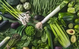 Variety of Green leafy greens