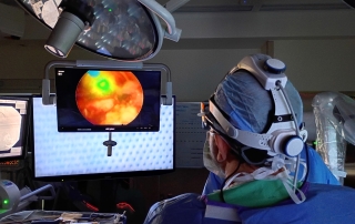 Dr. Ahmadian performing laser spine surgery